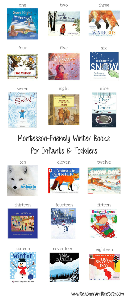 Montessori-friendly winter books for toddlers and babies