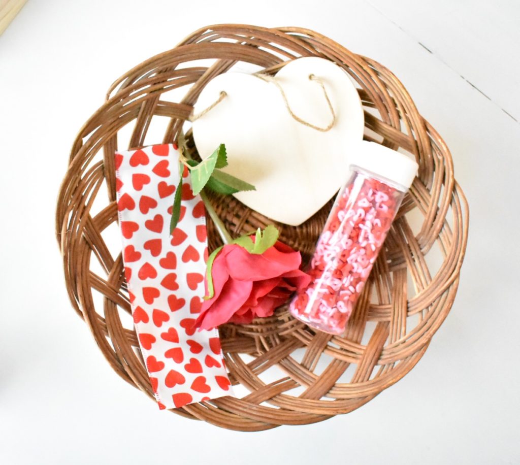 Make a Valentine's discovery basket for babies