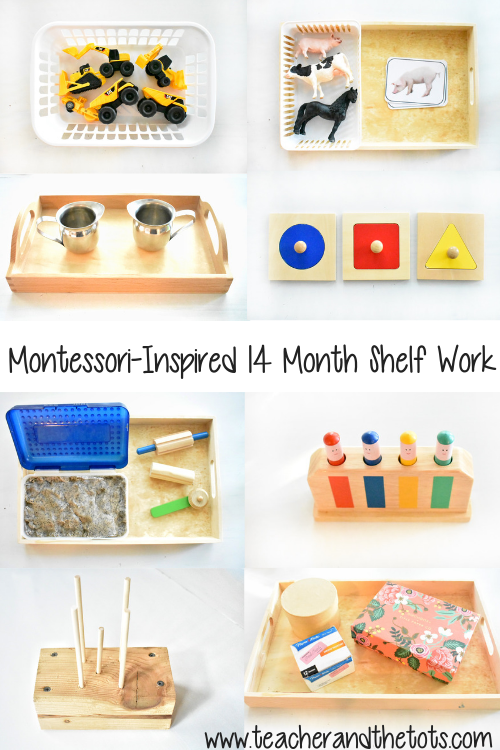 Montessori shelf activities 14 months
