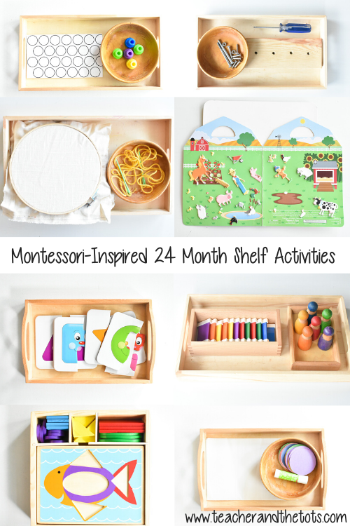 Montessori Inspired Shelf Activities 24 Months