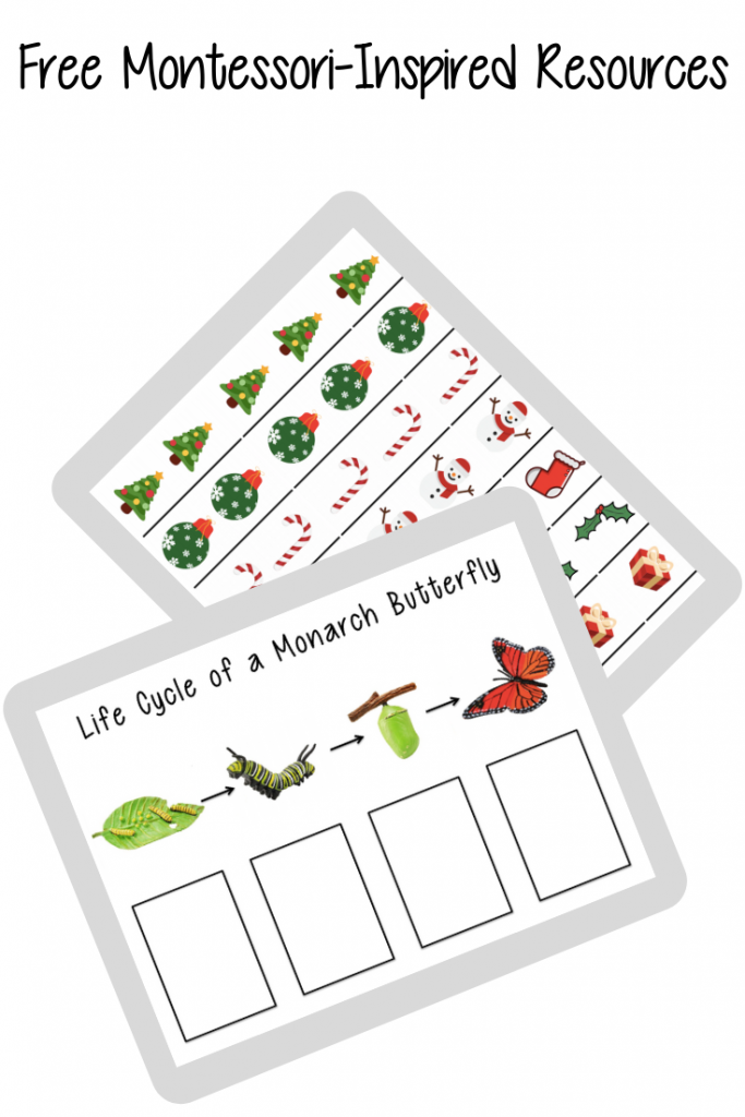 Free Montessori inspired printables and resources
